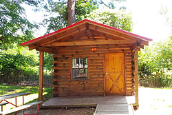 rustic camping cabin