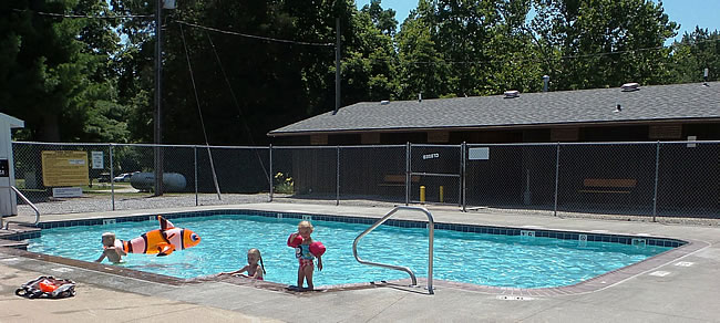 smaller heated swimming pool